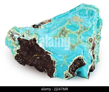 Chrysokoll (hydratisiert Kupfer Cyclosilicate Mineral) Stockfoto