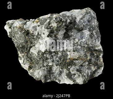 Gabbro-Diorit, aufdringliche Eruptivgestein, (plutonischen), Lanark, Ontario, Kanada Stockfoto