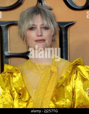 Mär 29, 2022 - London, England, UK - Alison Sudol besucht Fantastic Beasts: The Secrets of Dumbledore Weltfilmpremiere, Royal Festival Hall Stockfoto