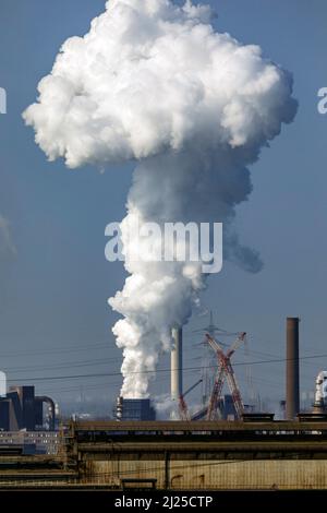 Kokerei des Stahlwerks Huttenwerke Krupp Mannesmann - HKM Stockfoto