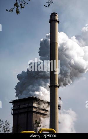 Kokerei des Stahlwerks Huttenwerke Krupp Mannesmann - HKM Stockfoto