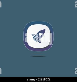 Dreidimensionale Vektorgrafiken im Symboldesign. Symbole Web, Logo, Schaltfläche. Das Konzept für Favicon, App Icon, Webbanner, Logos. Stock Vektor