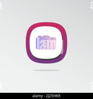 Dreidimensionale Vektorgrafiken im Symboldesign. Symbole Web, Logo, Schaltfläche. Das Konzept für Favicon, App Icon, Webbanner, Logos. Stock Vektor