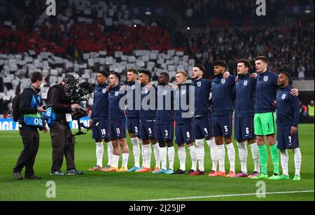 London, Großbritannien. 29. März 2022. England während des Internationalen Freundschaftsspiel im Wembley Stadium, London. Bildnachweis sollte lauten: David Klein/Sportimage Kredit: Sportimage/Alamy Live News Stockfoto