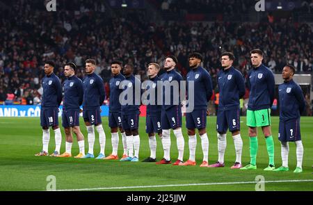 London, Großbritannien. 29. März 2022. England während des Internationalen Freundschaftsspiel im Wembley Stadium, London. Bildnachweis sollte lauten: David Klein/Sportimage Kredit: Sportimage/Alamy Live News Stockfoto
