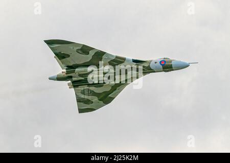 AVRO VULCAN XH558, BOMBER DER RAF IM KALTEN KRIEG Stockfoto