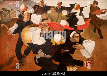 Gemälde im Nationalmuseum der bildenden Künste, Tirana, Albanien Stockfoto