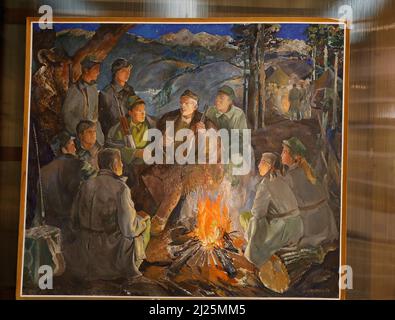 Gemälde im Nationalmuseum der bildenden Künste, Tirana, Albanien Stockfoto
