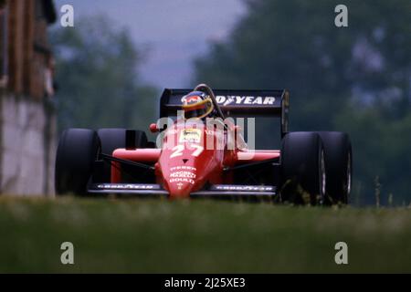 Michele Alboreto (ITA) Ferrari 156/85 Stockfoto