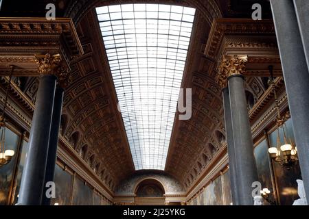 Die Galerie des Batailles im Schloss von Versailles. Stockfoto