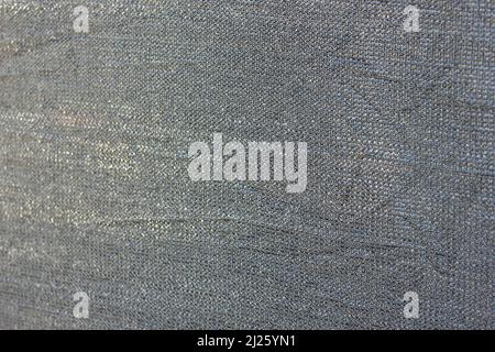 Vollgestell aus grauem Mesh aus modernem Stoff. Stockfoto