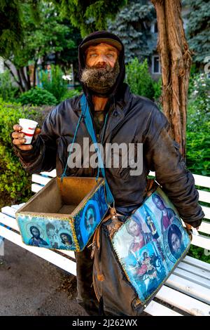 Obdachloser in Soroca, Moldawien Stockfoto