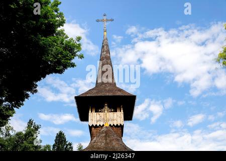 Alte hölzerne orthodoxe Kirche in Soroca, Moldawien Stockfoto