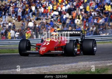 Michele Alboreto (ITA) Ferrari 156/85 Stockfoto