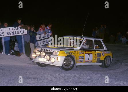 Carlos Sainz (ESP) Antonio Boto (ESP) Renault 5 Turbo GRB Stockfoto