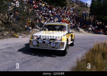 Carlos Sainz (ESP) Antonio Boto (ESP) Renault 5 Turbo GRB Stockfoto