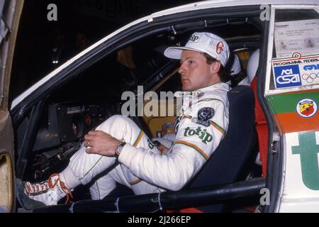 Massimo Miki Biasion (ITA) Lancia Jolly Club Totip Stockfoto