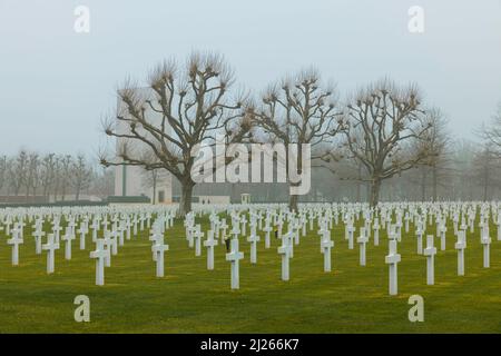 Der niederländische amerikanische Friedhof in Margraten Stockfoto