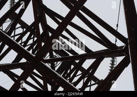 Power-Sendemast Stockfoto