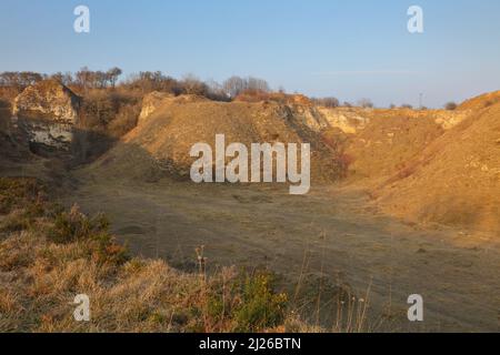 Bishop Middleham Nature Reserve an einem sonnigen Frühlingsnachmittag. County Durham, England, Großbritannien. Stockfoto