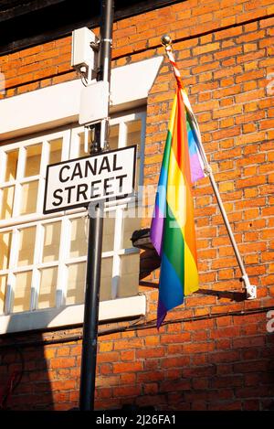 Canal Street, The Gay Village, Manchester, England Stockfoto