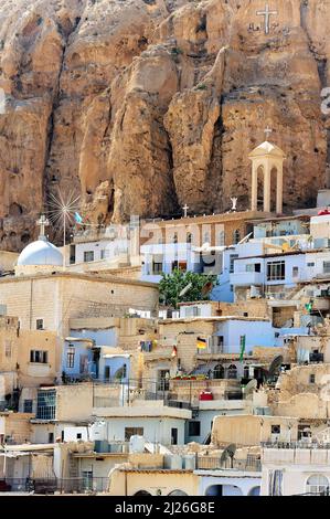 Syrien. Das Kloster von Saint Thecla (Mar Taqla) in Maaloula Stockfoto