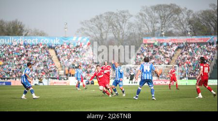 JAMES BOARDMAN / 07967642437 Allgemeine Ansicht des Withdean Stadions während der npower League ein Spiel zwischen Brighton und Hove Albion und Swindon Town. März 26 2011. Brighton hat nur noch vier weitere Spiele im Withdean Stadium, bevor er zum Start der nächsten Saison in Falmer auf den neuen Boden zieht. Stockfoto