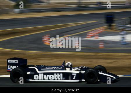 Elio de Angelis (ITA) Brabham BT55 Bmw Stock Photo - Alamy