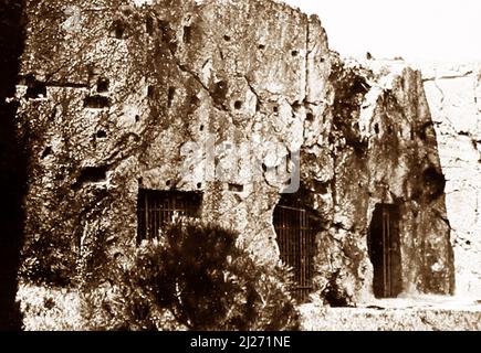 Gefängnis von Sokrates, Athen, Griechenland, Anfang 1900s Stockfoto