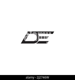 Design mit DE-Logo oder -Symbolen Stock Vektor