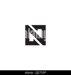 Logo oder Icon mit dem Buchstaben N Stock Vektor