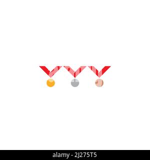 Medaillenlogo oder Symboldesign Stock Vektor