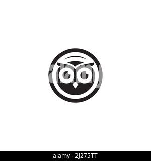 Eule-Logo oder Icon-Design Stock Vektor