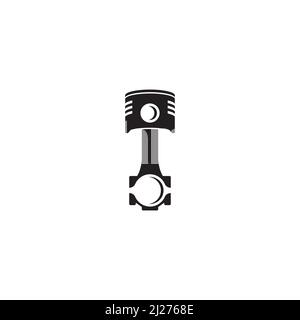 Kolbenlogo oder Icon-Design Stock Vektor