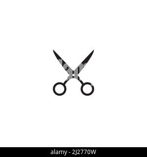 Scherenlogo oder Icon-Design Stock Vektor