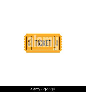 Ticket-Logo oder Icon-Design Stock Vektor