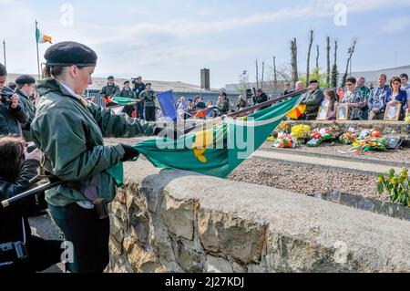 20/04/2014, Belfast, Nordirland. National Graves Association of Belfast und Sinn Fein gedenken des irischen Osteraufstands 1916 mit Sinn Fein Stockfoto