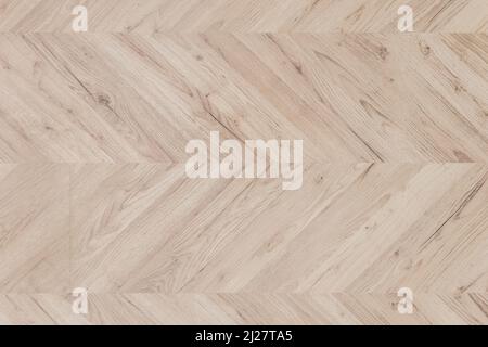 Laminat oder Parkett helle Farbe Bodenbelag klassisch abstrakt Plank Muster Textur Hintergrund. Stockfoto