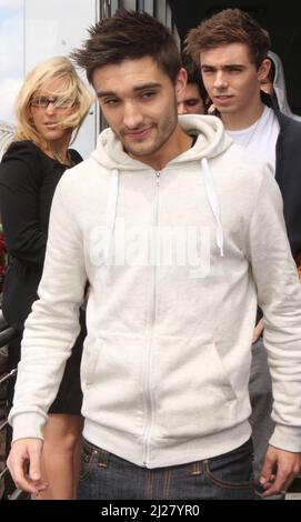 Tom Parker von The Wanted am 24. April 2012 am 86.-Stock-Observatorium des Empire State Building in New York City. Foto: Henry McGee/MediaPunch Stockfoto