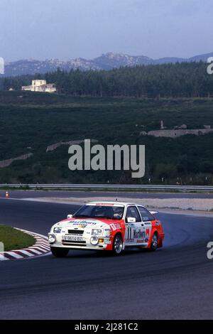 Carlos Sainz (ESP) Antonio Boto (ESP) Ford Sierra RS Cosworth GRA Marlboro Rally Team Stockfoto