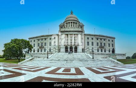 Providence, USA - 22. September 2017: Die Hauptstadt in Providence dient im offiziellen Regierungssaal, USA. Stockfoto