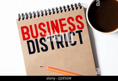 Wort schreiben Text Central Business District. Business Konzept für kommerziellen und geschäftlichen Zentrum der Stadt Tastatur Absicht computer m zu erstellen Stockfoto