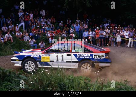 Per Eklund (SWE) Dave Whittock (GBR) Nissan 200SX GRA Nissan Motorsports International Stockfoto