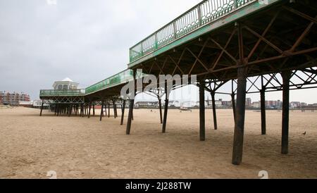 Alter viktorianischer Pier Stockfoto