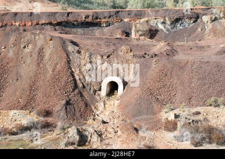 Verlassene Mine São Domingos in Mértola, Alentejo, Portugal Stockfoto