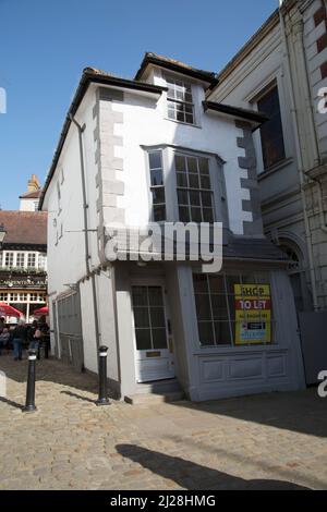 Market Cross House oder The Crooked House, Windsor, Bekshire, Großbritannien Stockfoto