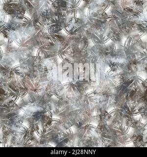 Nahtloses, neutrales und weißes, klassisch-abstraktes Oberflächenmuster für den Druck. Stockfoto