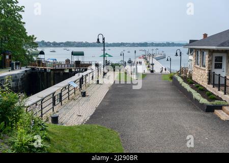 Chambly, CA - 19. Juli 2021: Chambly Marina Stockfoto