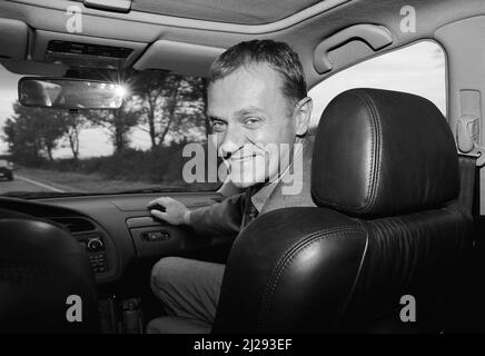 Donald Tusk, politisches Leben in Polen, Donald Franciszek Tusk (geboren am 22. April 1957 in Gdańsk) - polnischer Politiker, Historiker durch Bildung.Foto: Kazimierz Jurewicz Stockfoto