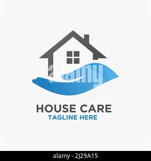 Logo-Design von Care Home Stock Vektor